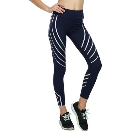 Womens Fitness Yoga Laser Printing Slim High-Waist Hip-Lifting Slimming Sports Legging Trousers