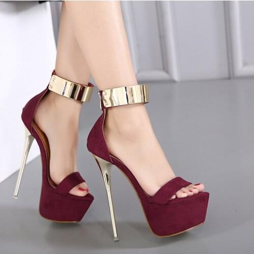 New fanshion Woman Sandals Peep Toe High Heel Shoes Non-slip women bling Sequin platform High Heels Pumps Sandals