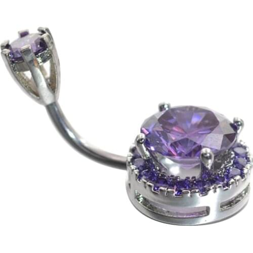 1PC Big Zircon Sex Body Jewelry Piercing Steel Belly Button Rings Crystal Piercing Navel Piercing Navel Earring Belly Piercing