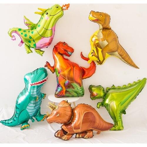 1pc Dinosaur Theme Party Foil Balloon Baby Shower Birthday Party Supplies Kids Decorations Balloons Toys Helium Globals