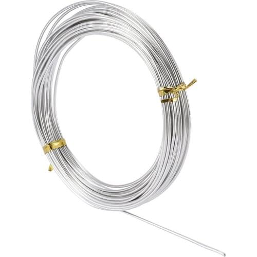 10m Aluminum Wire Silver Color Jewelry Findings for DIY 0.8mm 1mm 1.5mm