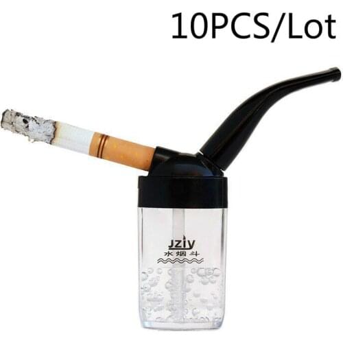 10PCS/lot Smoking Pipe Mini Hookah Filter Water Pipe Mens Cigarette Holder Reduce Tar Smoking Accessories Gadgets for Men Gift