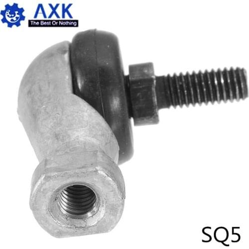 4x SQ5 M5 Bore 90 Degrees Connector Ball Joint Rod End Bearing 5mm Male Steel,Hot Sale SQ5-2RS