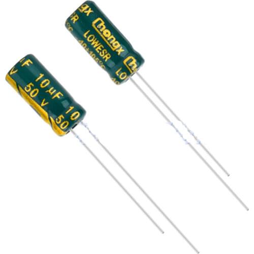 Free shipping 50PCS Hot sale electrolytic capacitor 50V10UF 5*11