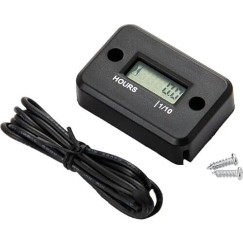General Use Waterproof Digital Tachometer Counter Hour Meter For Marine ATV Snowmobile Motor Bike For 2/4 Stroke Gas Engine
