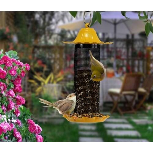11.5*22.5cm Bird Feeder Easy Feeder mini garden outdoor park wild bird supplies with 3pcs of leak hole(Dia.5mm) to keep food dry