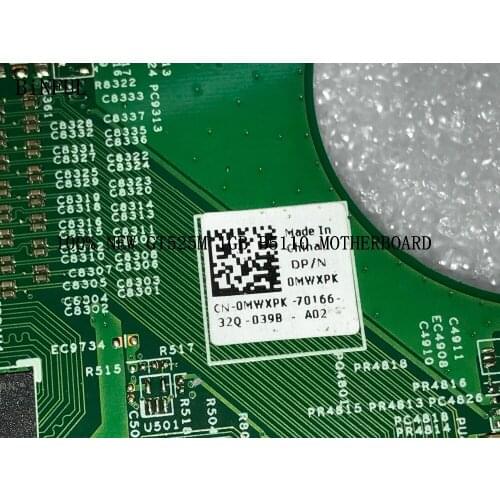BiNFUL STOCK MAIN BOARD 0MWXPK MWXPK GT525M 1GB MOTHERBOARD FOR DELL INSPIRON N5110 HM67 90 DAYS WARRANTY(qualified ok )
