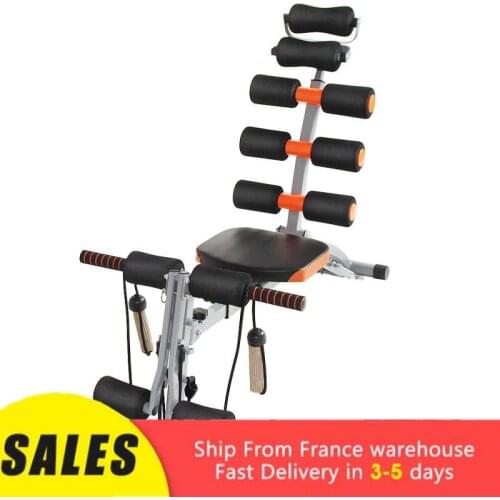 Six In One Multifunctional Abdominal Sit-up Machine Abdominal Device High-elastic Foldable Training Abdominal Muscles HWC