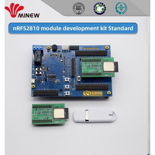 Minew nRF52840 MS88SF2 Module Development Kit Evaluation Board with Jlink and nRF52840 Dongle