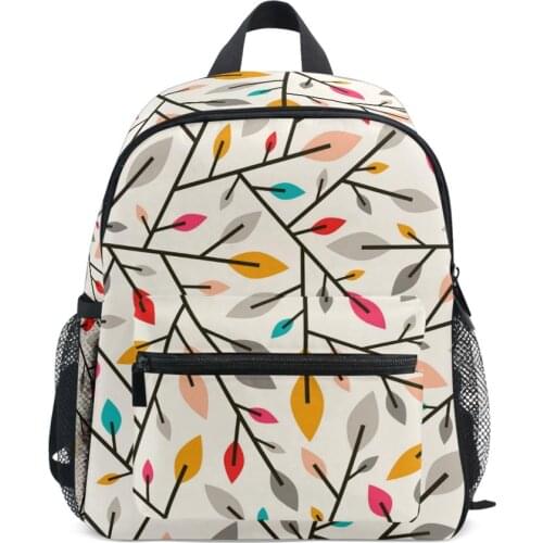 2020 Newest Hot Kids Toddler Boys Girls Cute Kindergarten Backpack School bag Baby 3D Autumn Leaves And Twigs Bag Rucksack