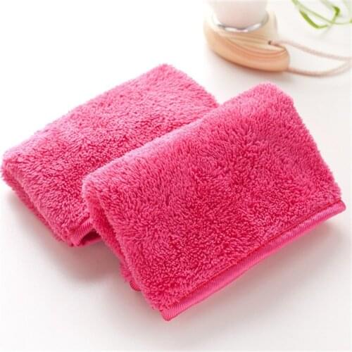 Hot 18x40cm Microfiber Pad Cleansing Tool Makeup Remover Towel Reusable Wipe Cloth Face Care Reusable Makeup Removing Soft