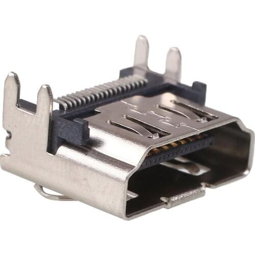 100 pcs HDMI-compatible Port Socket Interface Connector slot Replacement for Playstation 4 Slim for PS4 Pro console