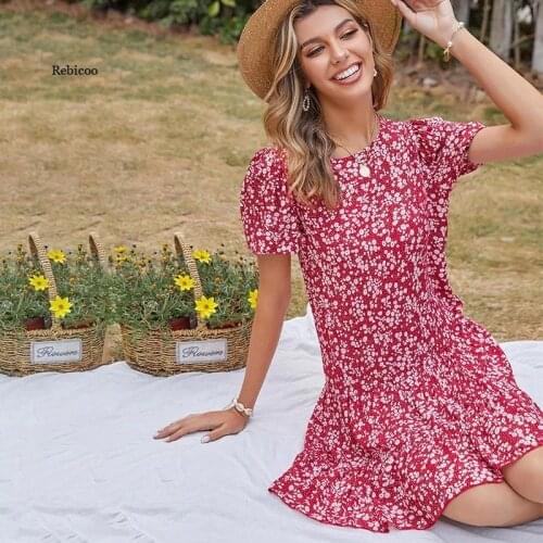 Красные летние платья Rebicoo China At AliExpress