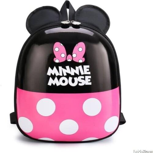 Anime Disney Mickey mouse Childrens School Bag Kindergarten Boy Girl Baby Backpack Minnie Cute Plush Bag egg shell Backpack