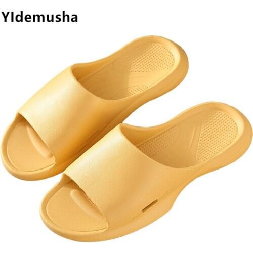 Unisex Home Sandals Women Men Slippers Flat Shoes Bathing Non-slip Flip Flops Fashion Lovers Beach Slippers Zapatillas de hombre