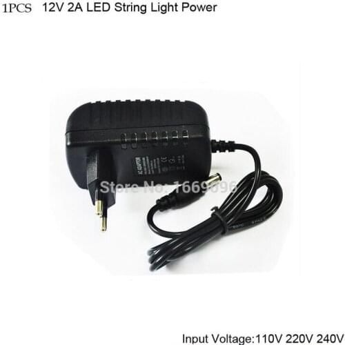 1PCS 24W LED Power Supply for 3528 Led Strip 12V 2A LED transformer for led string adapter free shipping
