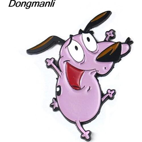 P4093 Dongmanli Dog Jewelry Funny Metal Enamel Pins and Brooches Lapel Pin Badge Gifts