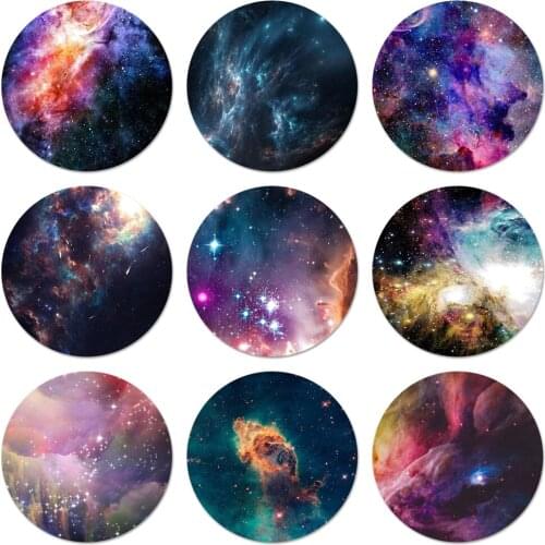 58mm black galaxy Icons Pins Badge Decoration Brooches Metal Badges For Backpack Decoration