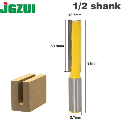 1pc 1/2 Shank Extra Long Straight Router Bit 2" Blade 1/2" Cutting Dia. Woodworking Trimming Knife