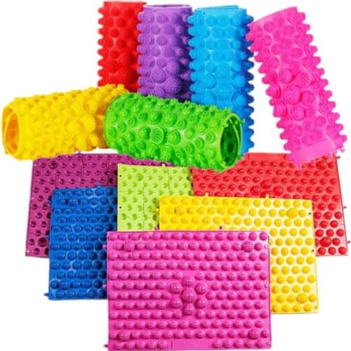 6Pcs/Set Kids Fitness Toys Sensory Integration Toys Acupressure Therapy Foot Reflexology Play Floor Mat Walking Massage