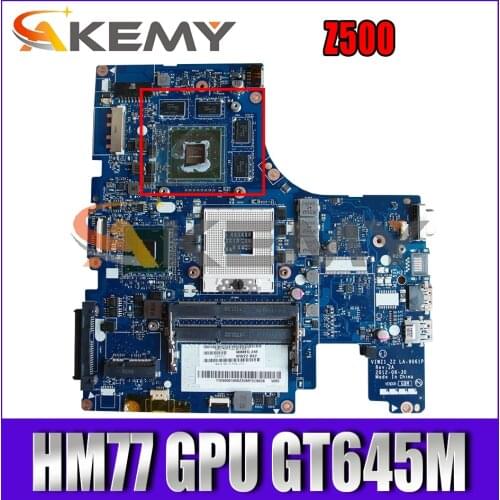 Akemy For Lenovo Z500 Laptop Motherboard VIWZ1 Z2 LA-9061P PGA989 HM77 GPU GT645M DDR3 100% Test