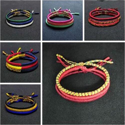 Ladies lucky Red Rope Bracelete / Friendship Bracelets / Hand-woven King Kong Knot Yoga Braceletes Female Bracelet Jewelry Gift