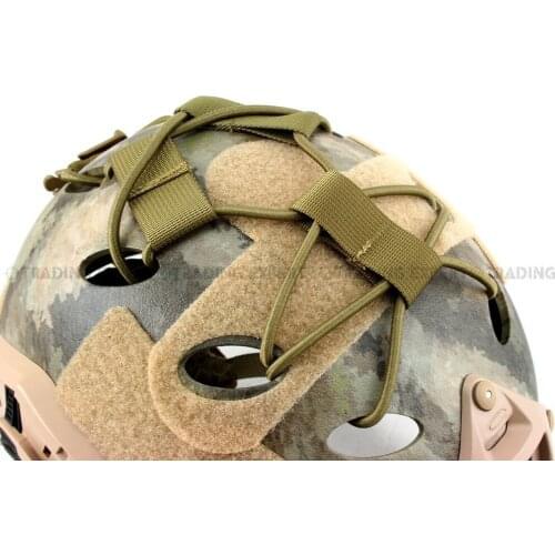 DIY Helmet Rope EMERSON FAST Helmet accessories deck Set Helmet Cargo Mesh Net Bungee