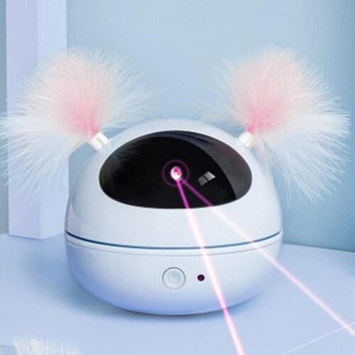 360 Degree Interactive Pet LED Glowing Motion Ball Toy Electric Automatic USB Charging Cat Kitten Dog Playing