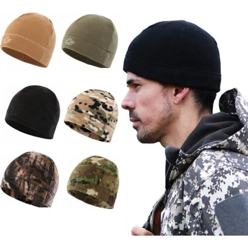 1 PC Unisex Warm Fleece Hats Winter Autumn Classic Outdoor Windproof Hiking Fishing Cycling Hunting Military Tactical Caps
