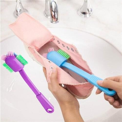 Multipurpose Long Handle Shoes Cleaning Brush Multi-head Brush Household Items Soft Hair Household Cleaning