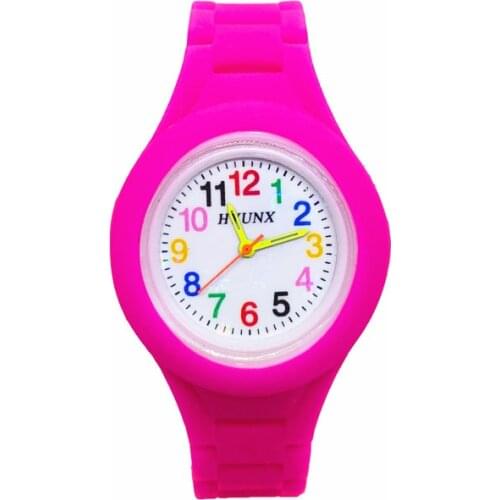 2020 Fashion Childrens Watch Pure Color Quartz Digital Watch for Boys Girls Birthday Christmas Gift Clock for Student Prizes