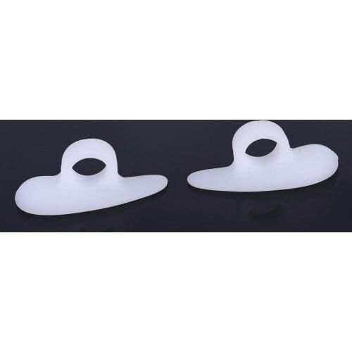 New 1 Pair Single Hole Hallux Valgus Foot Pain Relief Professional Silicon Toe Separator Toe Pad Cramp Hammer Toe Orthotics Top