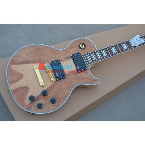 Wholesale custom shop, high quality electric guitar, custom electric guitar.6 strings Flame maple top, natural free shipping