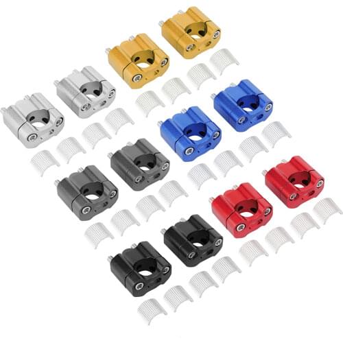 Handlebar Riser Pair 22mm/28mm 1/8in 7/8in Motorcycle Handlebar Mount Clamps Riser Adapter CNC Aluminum Alloy