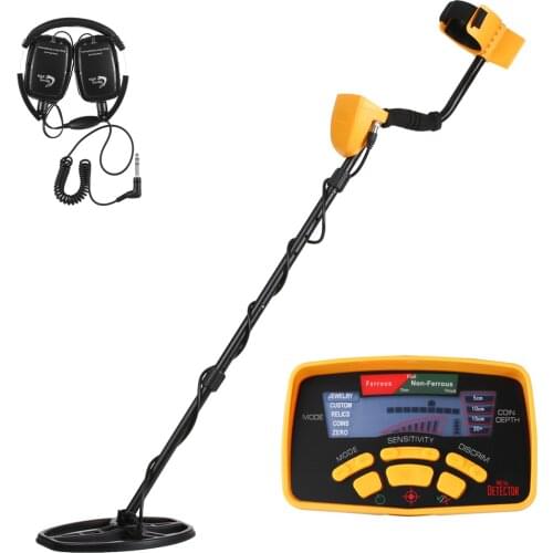 Professional High Sensitivity Underground Metal Detector Gold Digger Jewelry Hunting Treasure Search LCD Display with Headphone