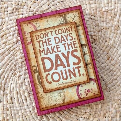 ZhuoAng Uncounted days Transparent Clear Silicone Stamp/Seal for DIY scrapbooking/photo album Decorative clear stamp