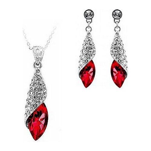 S001 Hot sale Luxury jewelry set Austrian crystal earrings necklace jewelry sets personalized high-end Fashion jewelry S051