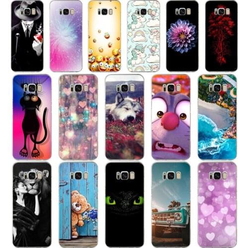 C Silicon phone Case For Samsung Galaxy S8 S10 Cases Cover For Samsung S8 S10 plus Phone shell new design full 360 protective