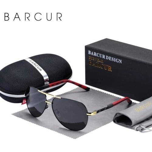 BARCUR Men Sunglasses Polarized UV400 Protection Driving Sun Glasses Women Male Oculos De Sol