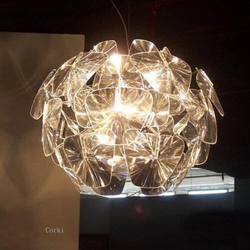 Modern Acrylic Pineal Pendant Lights Nordic Living Room Kitchen Hanging Lamps Bedroom Pendant Lamp Home Decor Lighting Fixtures
