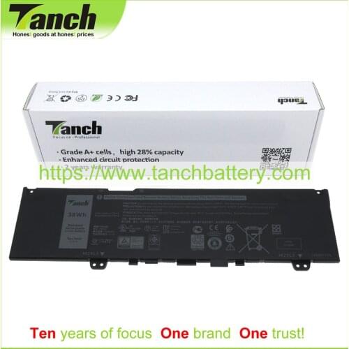 Tanch Laptop Battery for DELL F62G0 P83G001 0RPJC3 P83G002 3ICP4/55/81 Ins 13-7380-D1805P Ins 13MF PRO-D5505TS 11.4V 3cell
