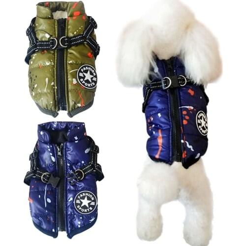 Warm Dog Clothes For Small Dog Windproof Winter Pet Dog Coat Jacket Padded Clothes Puppy Outfit Vest Yorkie Chihuahua Clothes