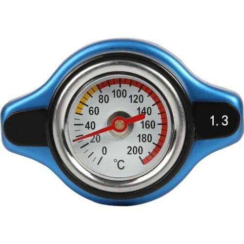1.3 Bar Thermo Thermostatic Radiator Cap 19 PSI Silicone Rubber High Pressure Rating with Temperature Gauges