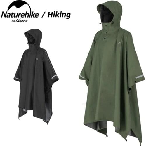 Naturehike Outdoor Waterproof Cape Poncho Breathable Cloak Multifunctional Hiking Fishing Camping Raincoat Backpack Rain Cover