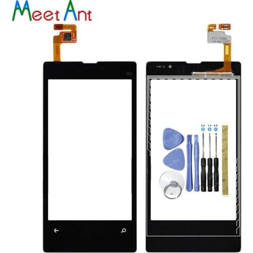 High Quality 4.0" For Nokia Lumia 521 N521 Touch Screen Digitizer Sensor Outer Glass Lens Panel Black+Tracking Code