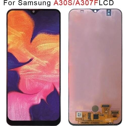 6.4" OLED For Samsung Galaxy A30s A307F A307 A307FN LCD Display Screen replacement Digitizer Assembly TFT lcd with frame Free