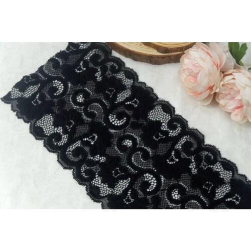 1 Meter High Quality Stretch Lace Ribbon DIY Craft Supplies Lace Tape Elastic Lace Trimming for Underwear Headwear Wedding Dress