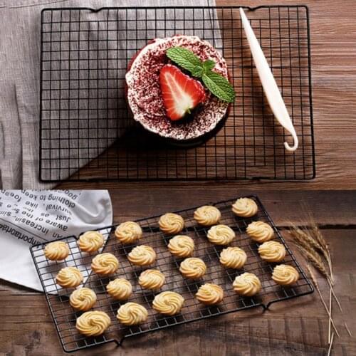 Nonstick Metal Cake Cooling Rack Grid Net Baking Tray Cookies Biscuits Bread Drying Stand Cooler Holder kitchen Tools