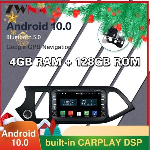Car Android Gps Navigation Player For 2011-2016 KIA PICANTO Morning Radio Multimedia Stereo WiFi 4GB 128GB 8 CORE IPS