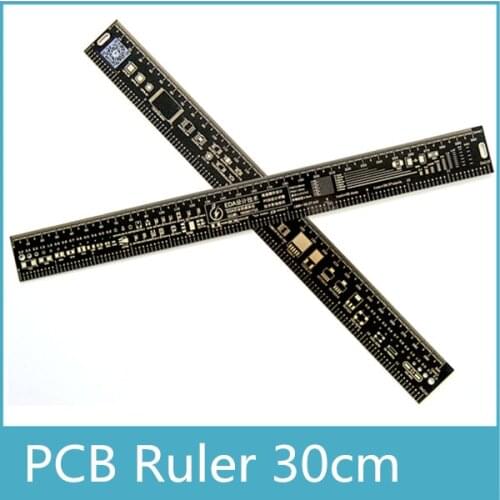 Free Shipping 10 pcs Multifunctional PCB Ruler EDA Measuring Tool 30CM 12inch